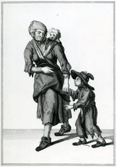 Il mendicante di Londra, Grida di Londra, c.1688 da Unbekannt Unbekannt